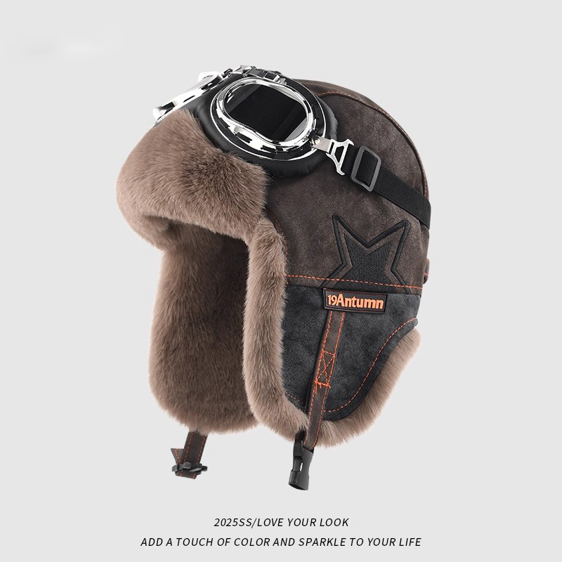 雷锋帽男款冬季加绒加厚保暖护耳