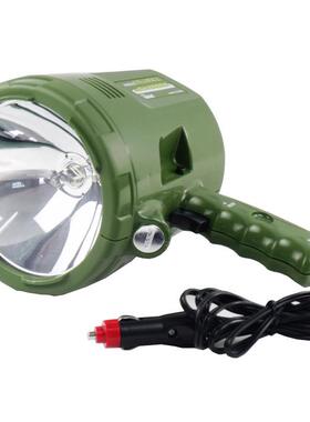 新佳209D外接12V卤素灯户外强光照明手电100W黄光卤素手持探照灯