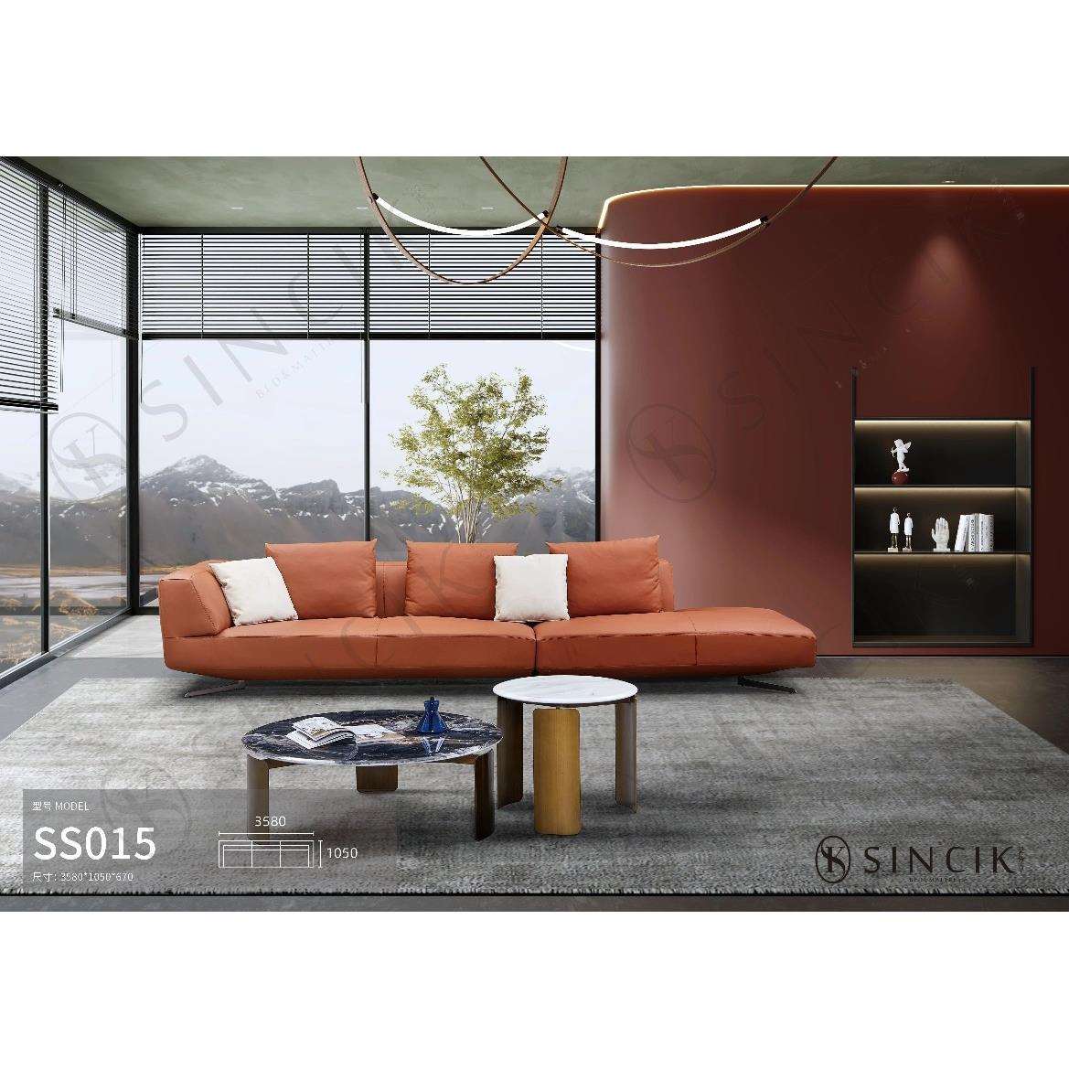 组合客厅现代简约茶几收纳轻奢