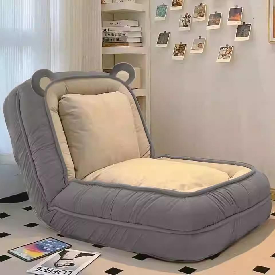 A18人类狗窝可躺可睡卧室折叠沙发床阳台单人休闲躺椅榻榻米懒人