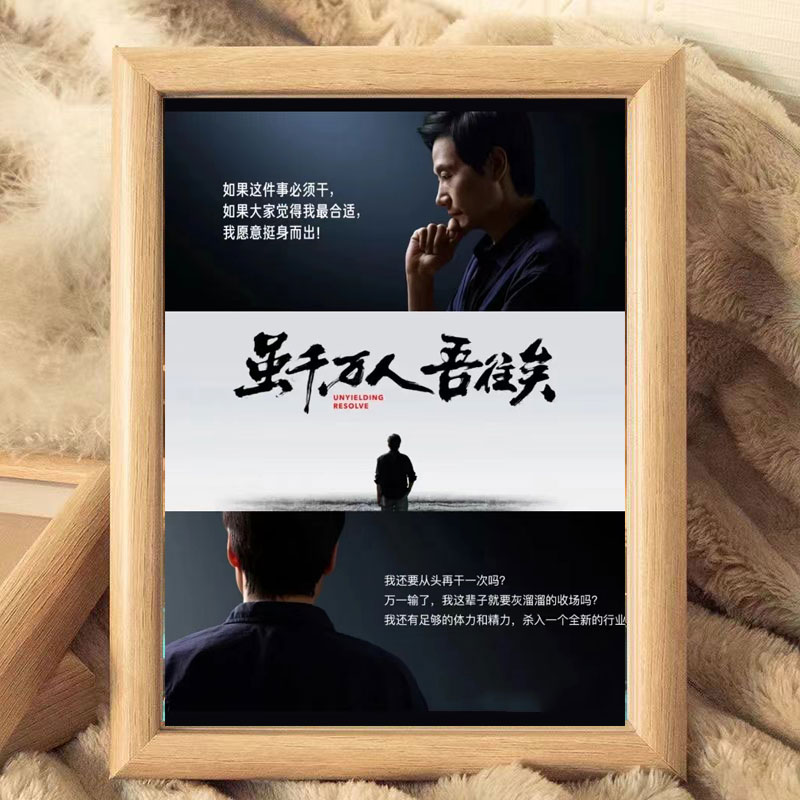 高清相片打印雷军语录