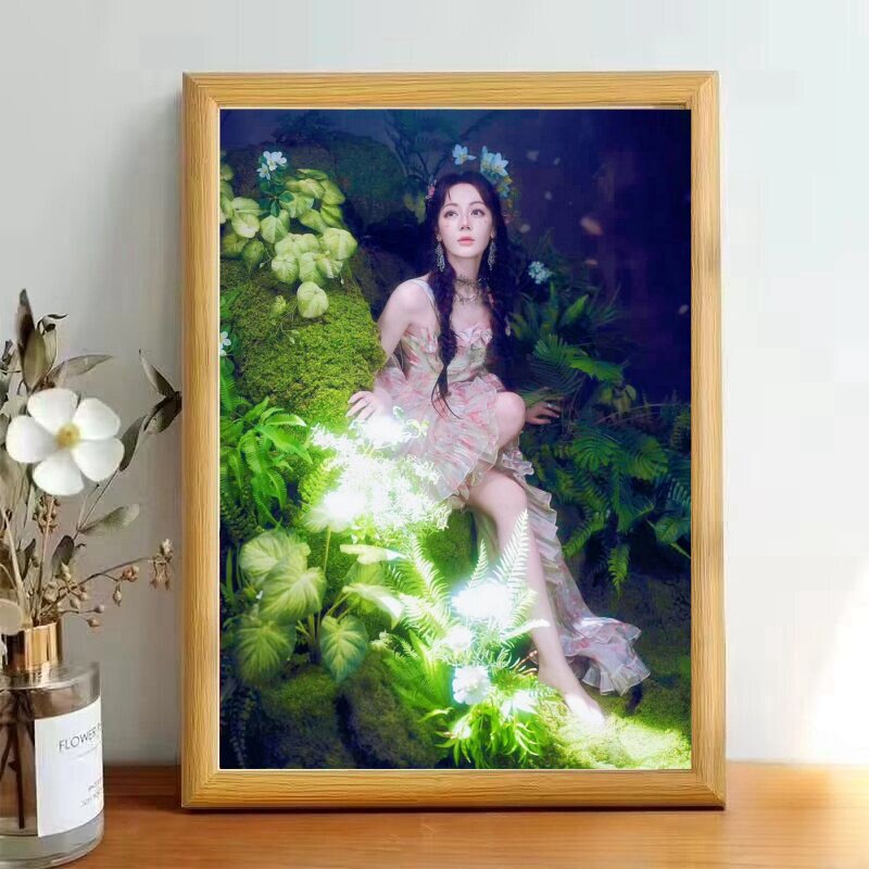 迪丽热巴明星周边相框摆台