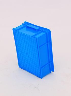 新料小蓝色塑胶 F20周转箱小号蓝色塑箱胶塑号料箱新料OCJ中转箱