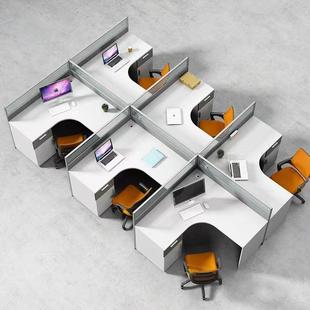 人卡位职员 带屏风24 桌公桌组合 E2B12工位 定制现代6办办公室LB