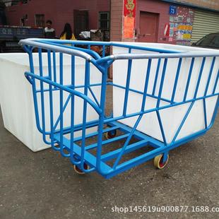 24.9.19干湿布染色周转周用耐撞击车四轮承整布车 布转用落 染间装