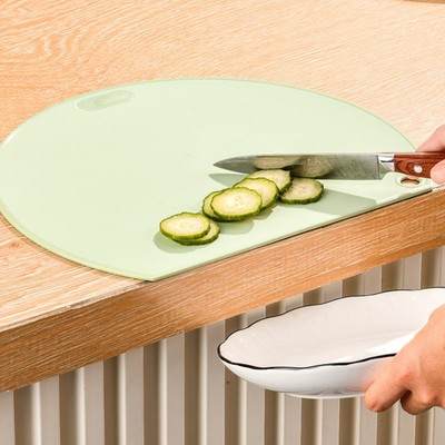 家用菌防霉厨房双面半圆形咖色黑色菜板水果菌砧板案板切菜板防菌