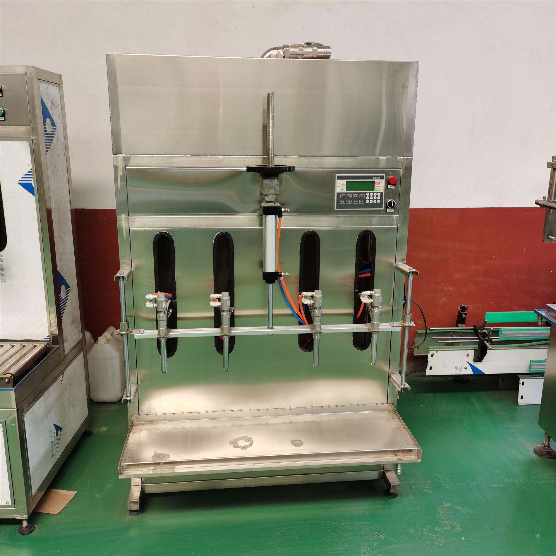 半自动头直线灌装机大桶白酒灌装机10公斤防冻液肥料灌装设备