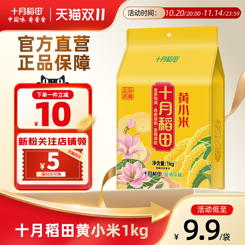 十月稻田黄小米2斤米油丰厚
