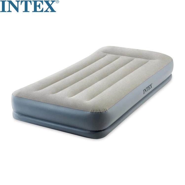 intex64116单人充气床垫气垫床内置电泵冲气床加厚