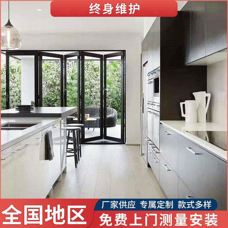 别墅阳台折叠玻璃隔断门铝合金玻璃隔断玻璃高隔墙高隔间