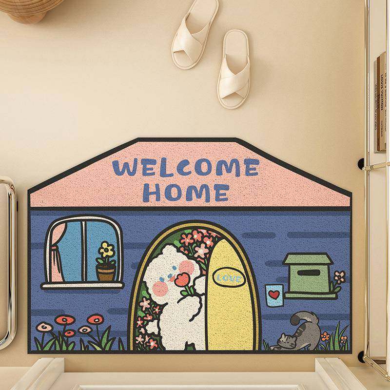 卡通进门垫丝圈免洗耐脏室内趣味入户门地垫家用门口加厚可爱脚垫,鲜花速递/花卉仿真/绿植园艺,割草机/草坪机,淘宝优惠券,粉丝福利购,淘宝优惠卷