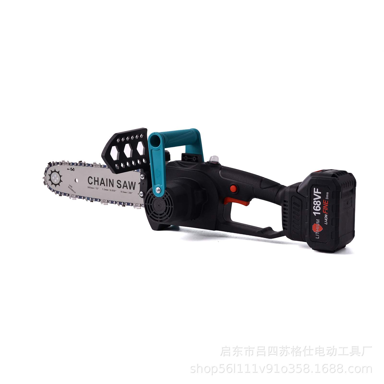 *工厂木工无刷12寸锂电锯充电链锯家用无线电锯大功率户外伐木锯