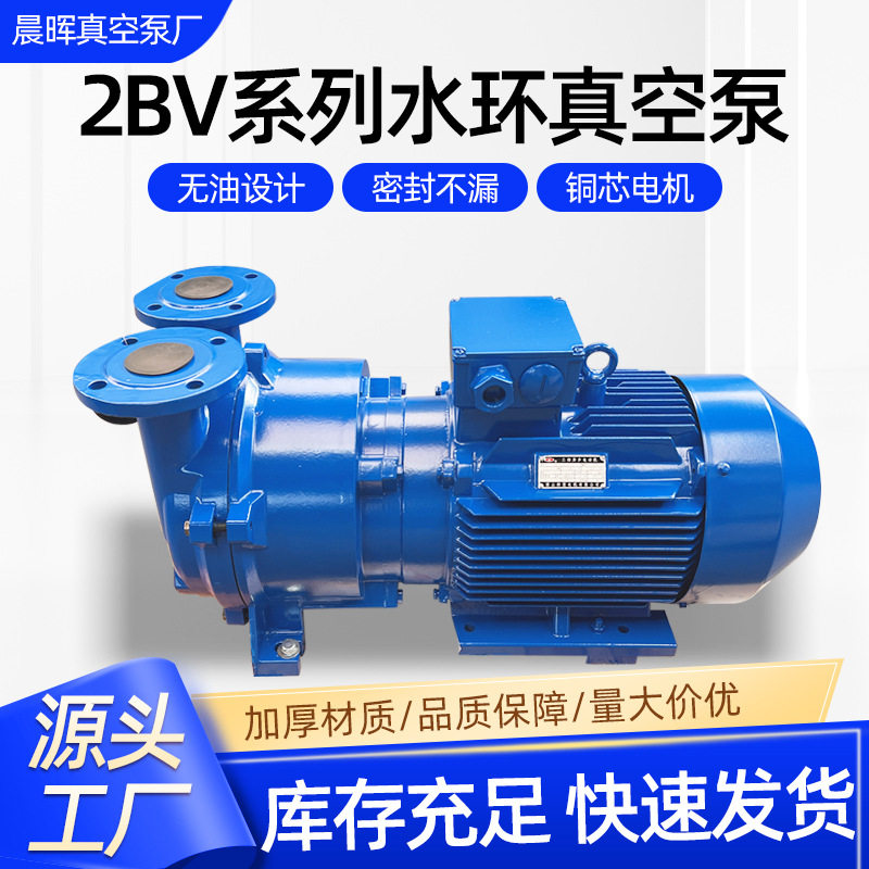 2BV水环式真空泵不锈钢耐腐蚀防爆真空处理设备电动水环真空泵