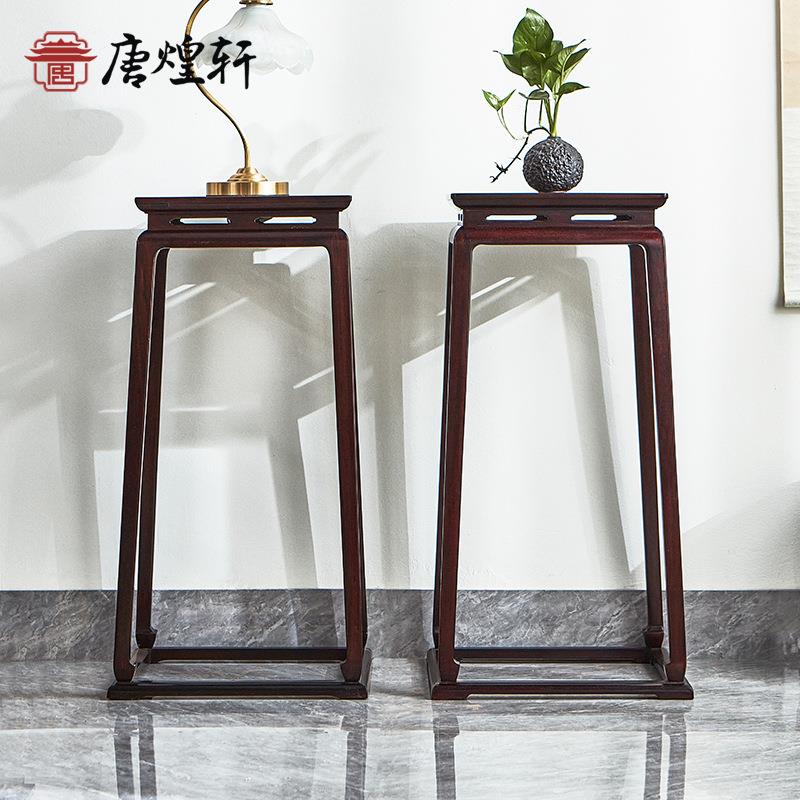 明清古典血檀花架花几香几中式实木摆件盆景架客厅阳台落地置物架