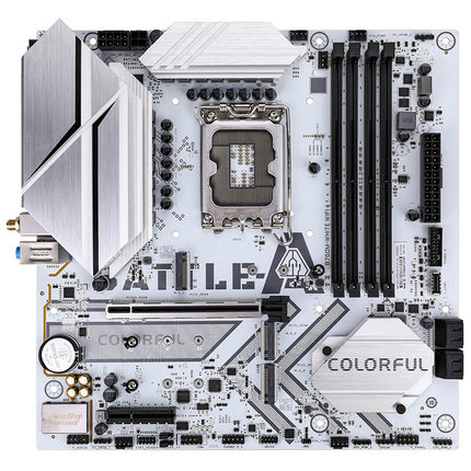 七彩虹 Colorful BATTLE-AX B760M-WHITE WIFI V20 DDR4冷钢主板