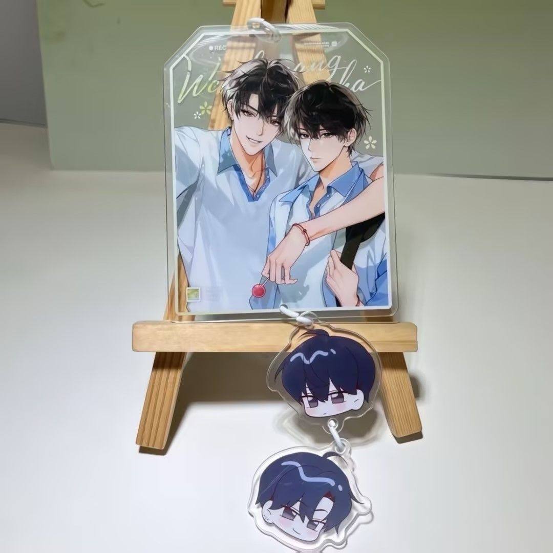 伪装学渣周边钥匙扣battle 系列谢俞贺朝纪念留存亚克力装饰挂件