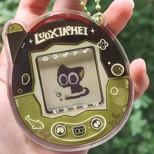 自制罗小黑战记创意光栅拓麻歌子摇摇乐高颜值罗小黑挂件收藏装 饰