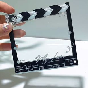 场景记分板亚克力小红书同款三寸小卡收纳谷美场记板电影开场相框