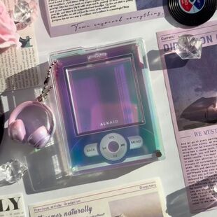 小众超绝音乐播放器亚克力谷美吧唧托小红书同款音乐播放器吧唧砖