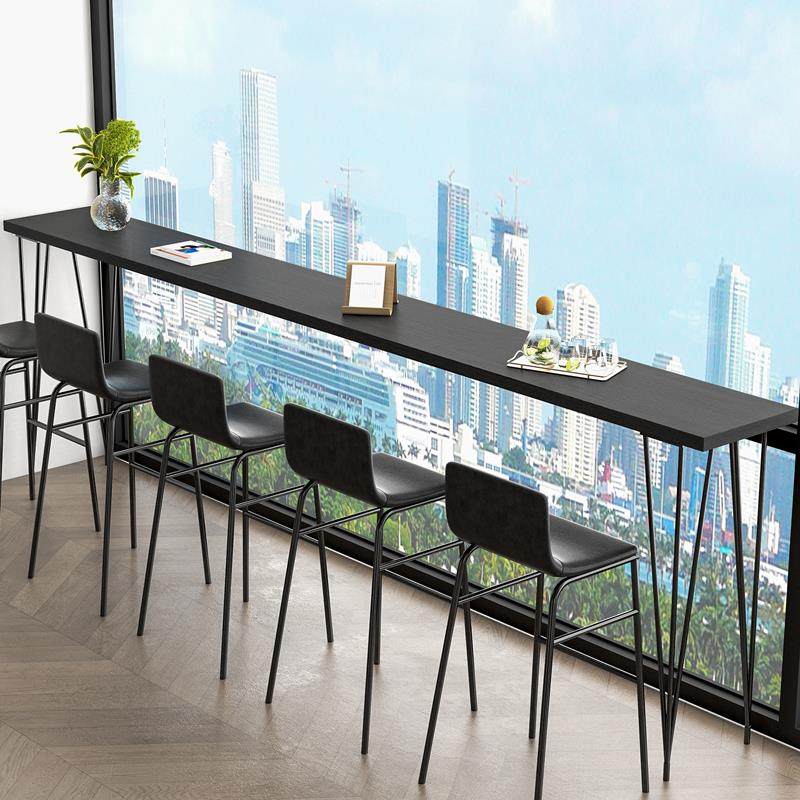 实木吧台桌家用阳台长条桌靠窗窄桌子奶茶店高脚桌商用酒吧台桌椅,商业/办公家具,酒吧台,淘宝优惠券,粉丝福利购,淘宝优惠卷