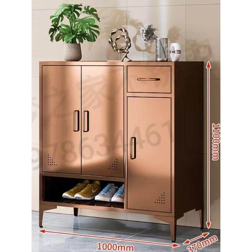 定制玫瑰金304不锈钢鞋柜门口防锈多层储物柜阳台防晒不锈钢矮柜,住宅家具,鞋柜,淘宝优惠券,粉丝福利购,淘宝优惠卷