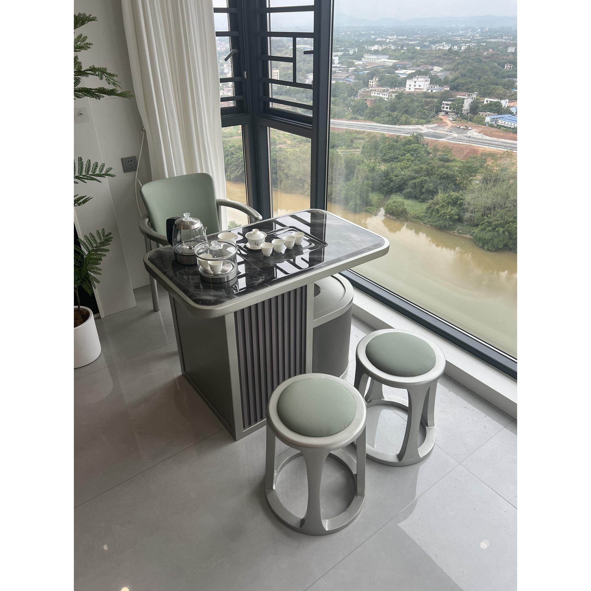 意式极简阳台茶桌椅组合现代简约轻奢超晶石茶台桌实木阳台小茶台,住宅家具,家用茶台/茶桌,淘宝优惠券,粉丝福利购,淘宝优惠卷