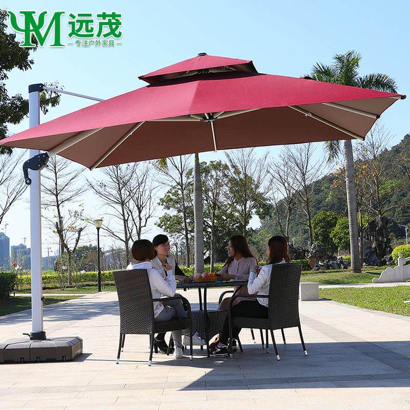 远茂户外遮阳伞庭院伞别墅花园露台大伞太阳伞摆摊露台室外罗马伞