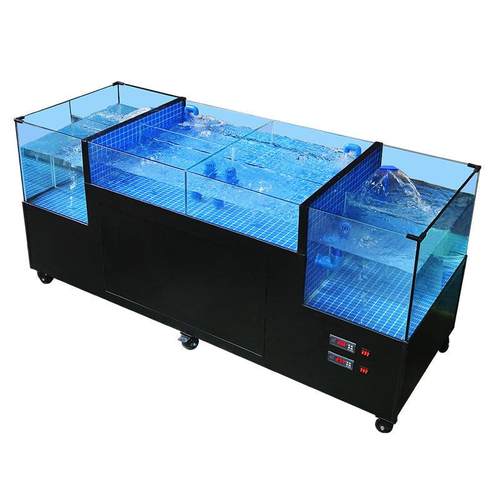 海鲜池商用酒店饭店商超水产养殖缸海鲜缸移动海鲜鱼缸贝类池冷制