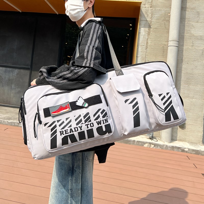 新款羽毛球包单肩矩形包大方包大容量手提式网球包男女款运动健身
