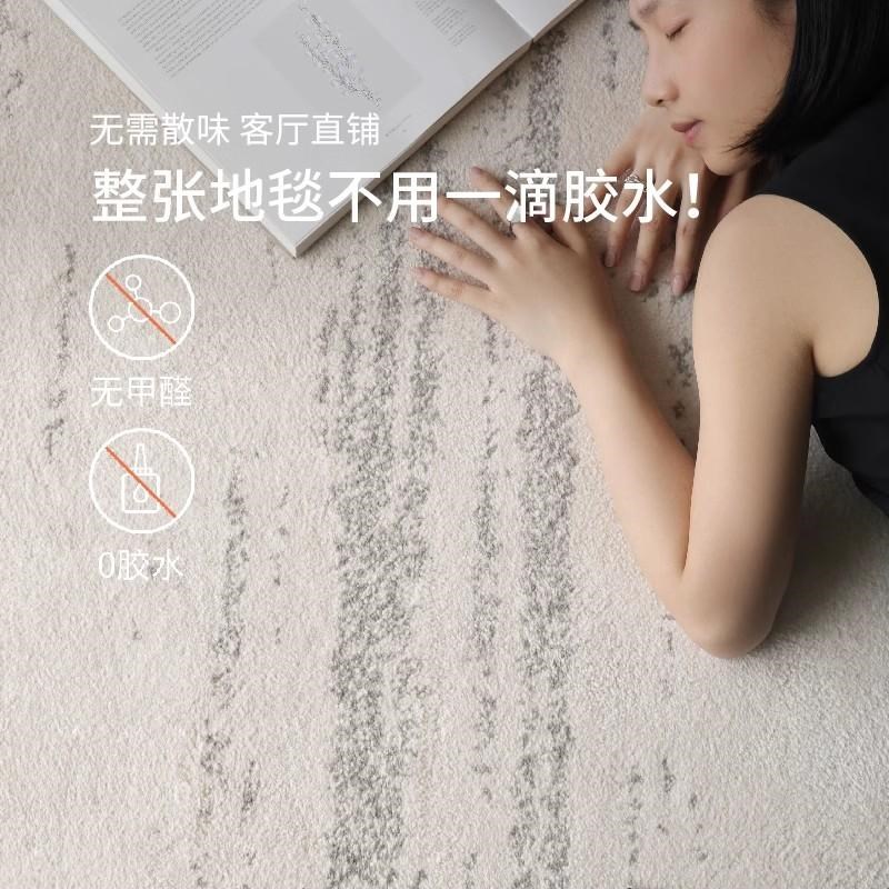2024新款月光宝石防水无胶地毯无甲醛高级感客厅卧室地毯免洗可擦