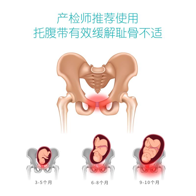 托腹带孕妇专用怀孕中期晚期后期宝宝胎心监护带腰托安全带