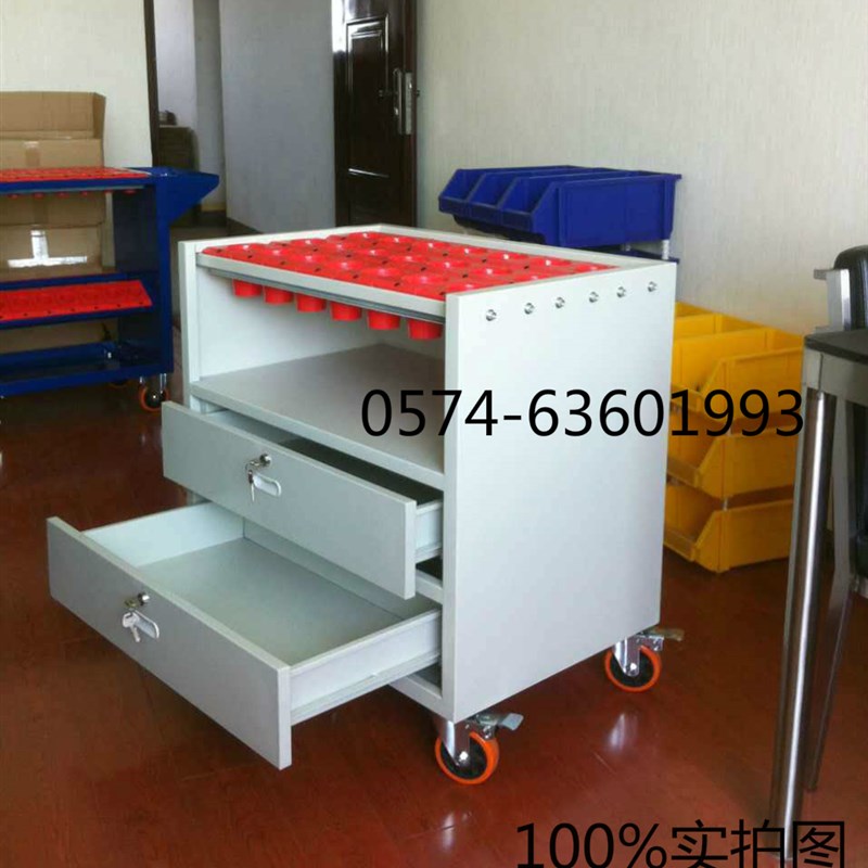 厂家直销BT40数控刀具车柜 加工中心定制HSK刀套两抽屉CNC管理车