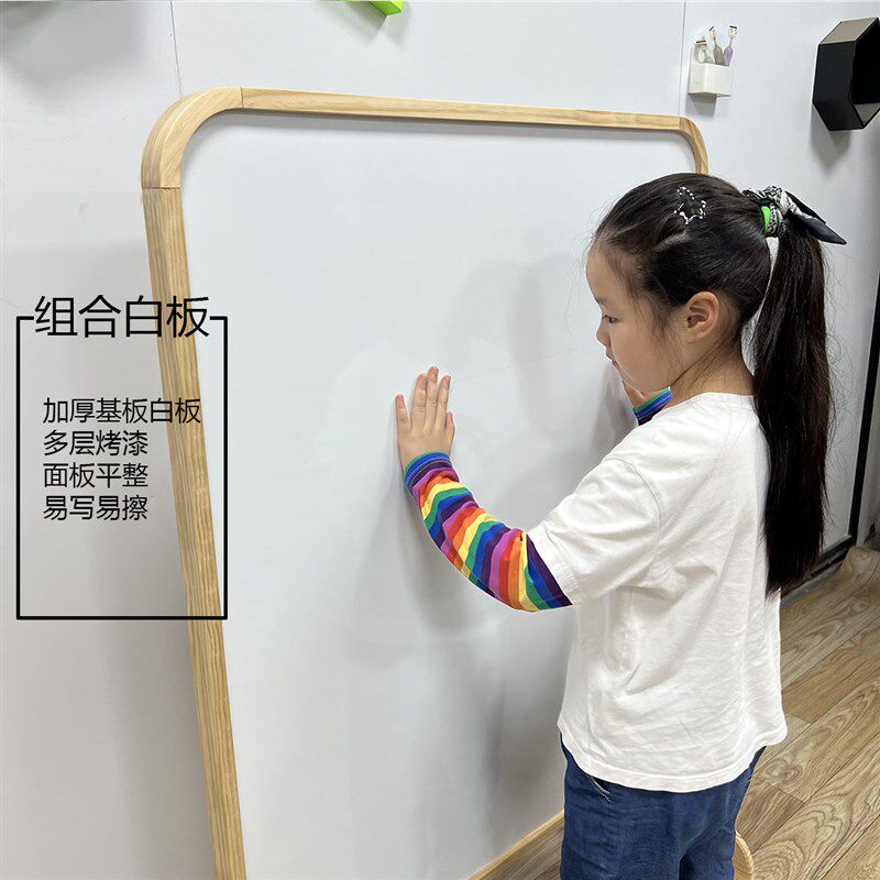 原创设计幼儿园黑板白板画板立式移动支架木框儿童涂鸦教学专业级