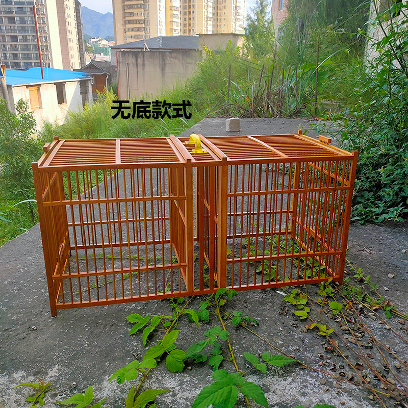 包邮老楠精致竹制作画眉鸟打架攻笼斗鸟笼公笼洗澡笼比赛笼锻炼笼