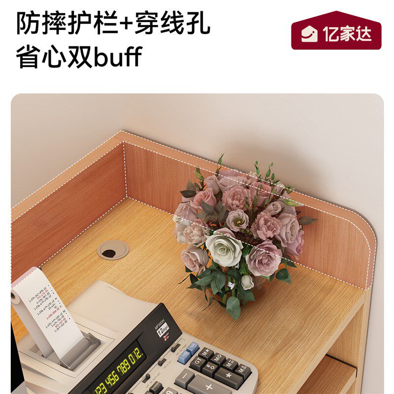 店铺小型收银台新款接待台吧台店铺超市餐饮前台桌便利店收银台柜