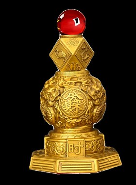 铜龙摆件纯铜四神兽聚宝盆八方来财八卦乾坤财库九转乾坤时来运转
