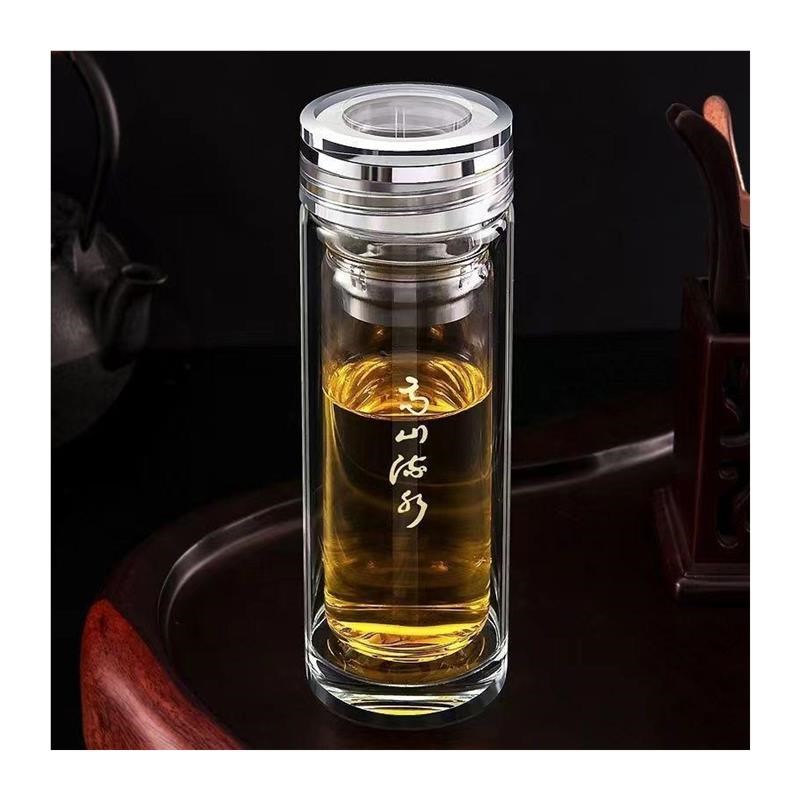 水杯摔不烂钢化玻璃杯防摔打不碎的大号套装防爆随手出差保温男女