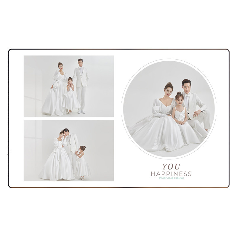 冲洗全家福照片做成水晶相框挂墙定制婚纱照打印儿童相片画框装裱