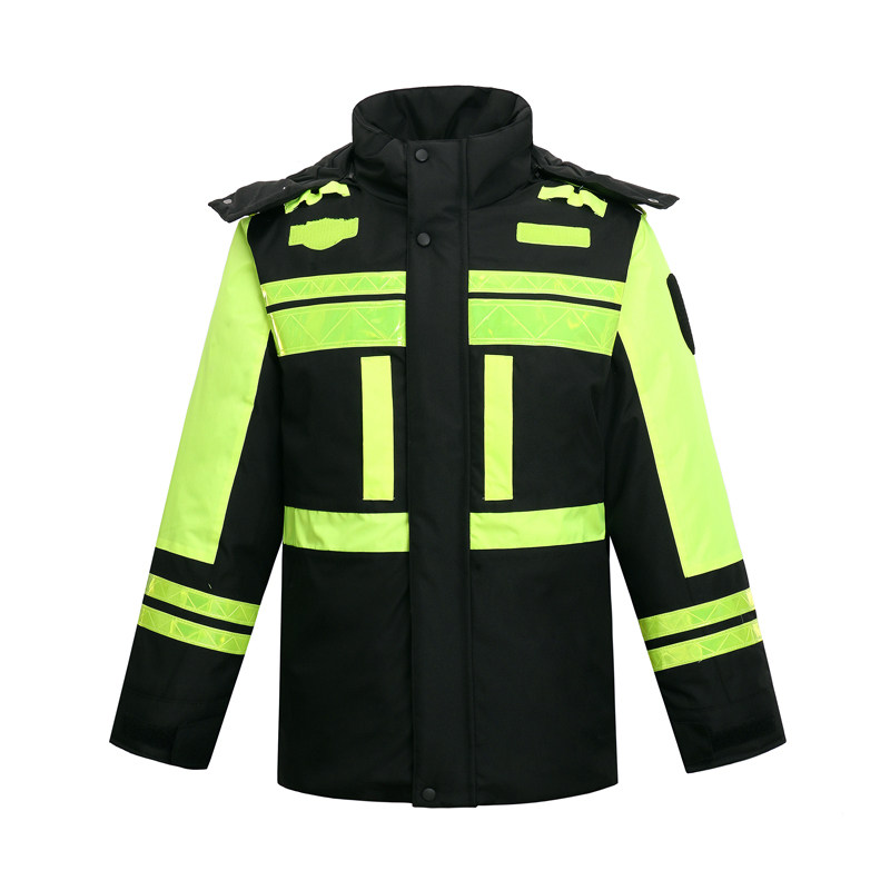 雨衣雨裤套装男防水加棉加厚加绒冬季保暖防寒服交通反光衣外套