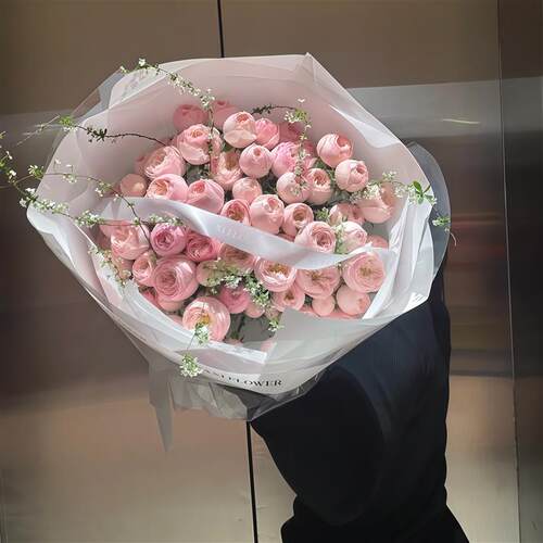 酷皮玫瑰花束鲜花同城速递北京上海送女友闺蜜爱人生日全国送上门