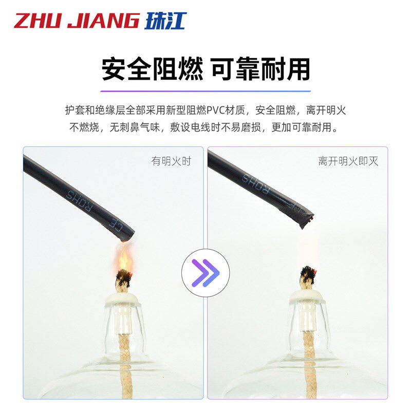 珠江国标RVVP屏蔽电缆线23456 8 10 12 14 16 20 24 37铜芯控制线