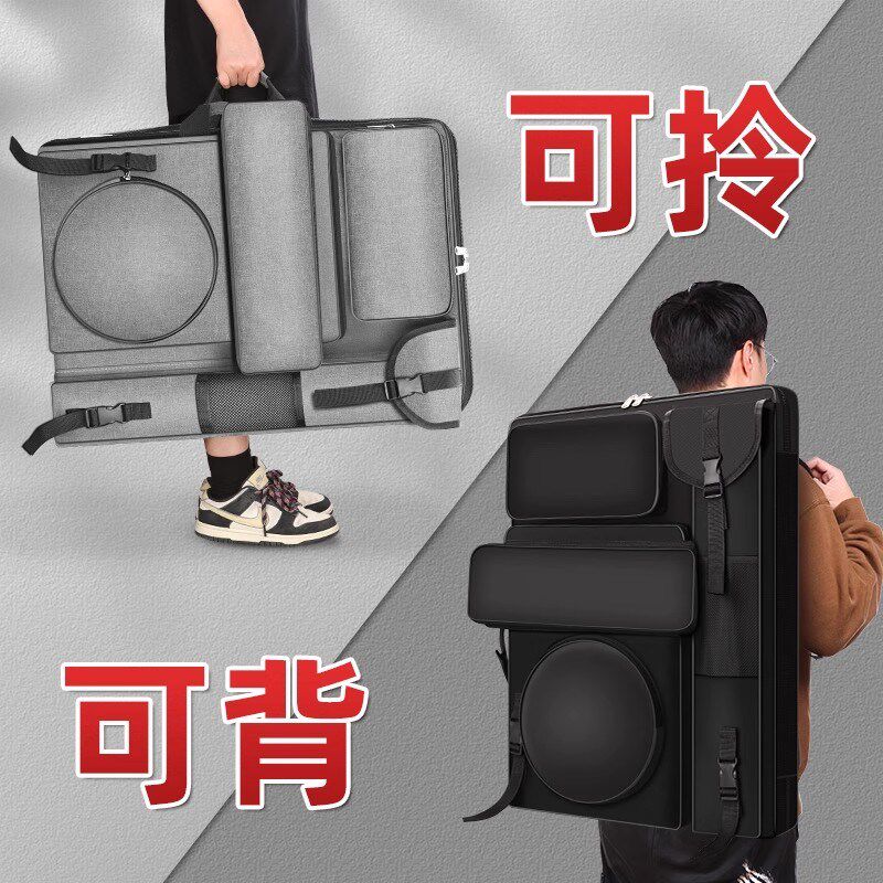 画袋美术生专用画包素描写生包4k画板加厚帆布揹包艺考联考大容量
