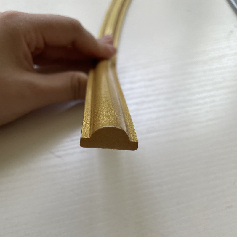 PU软线条线 吊顶装饰 电视背景墙边框条 半圆造型 仿石膏美边线