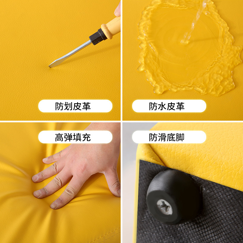 早教幼儿园软体组合长条凳子围栏儿童长方皮凳软包商场可坐沙发凳