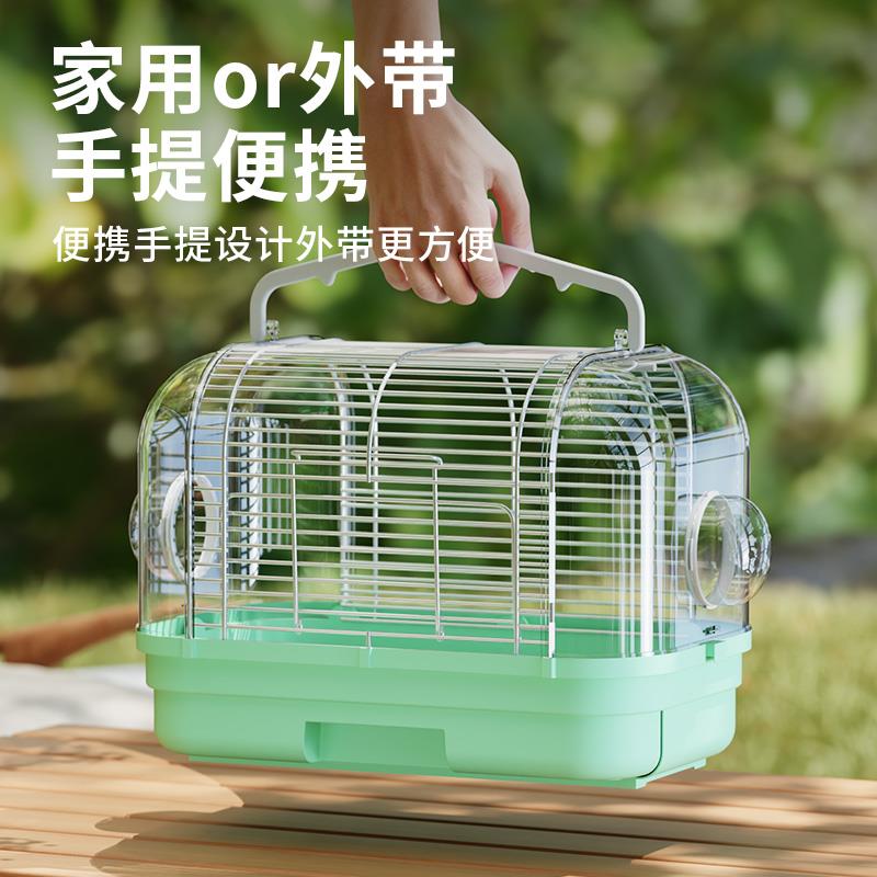 鹦鹉外出笼虎皮牡丹玄凤小太阳专用冬季保暖便携式鸟包外带鸟笼子