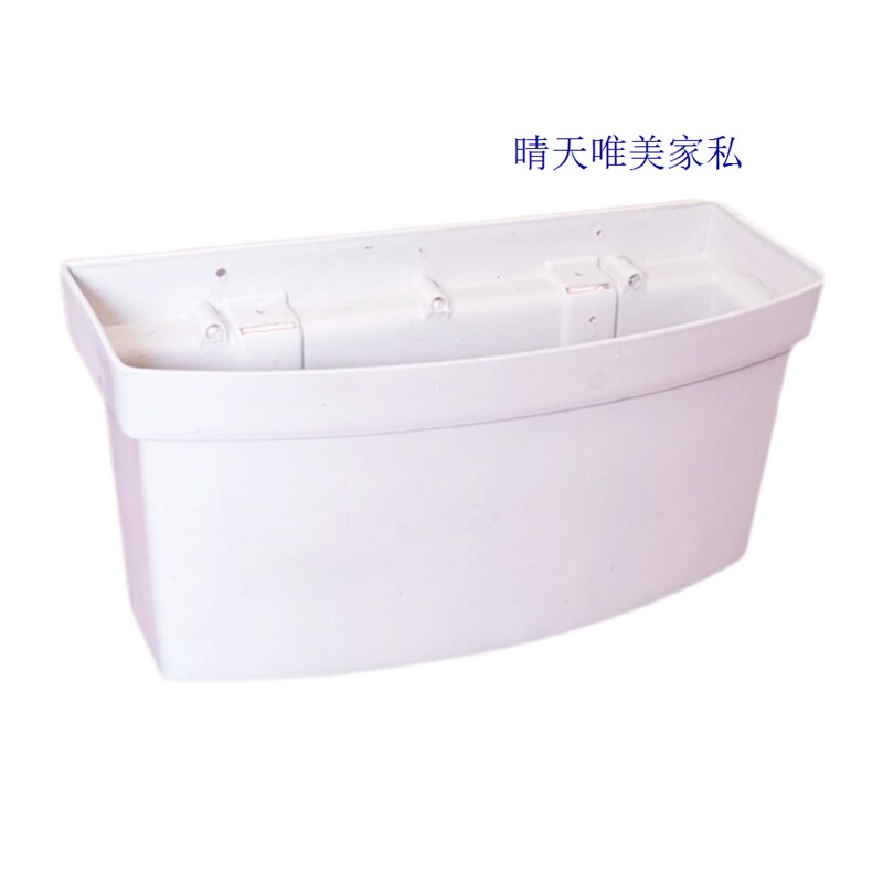市政悬挂式马鞍花箱厂家直销挂式PP塑料绿化单层花盆护栏花钵厂家