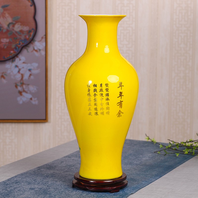 景德镇陶瓷器插花花瓶客厅摆件家居饰品工艺礼品摆饰瓷瓶花插器简