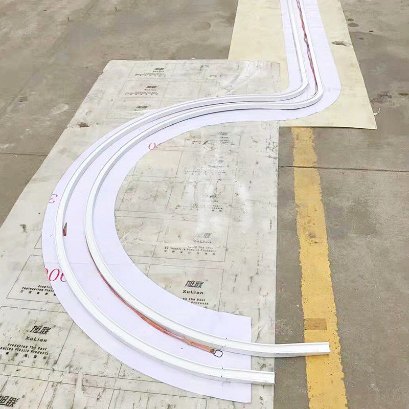 电动窗帘内嵌式嵌入式隐形L型U型飘窗弧形圆形异形弯轨轨道梦幻帘