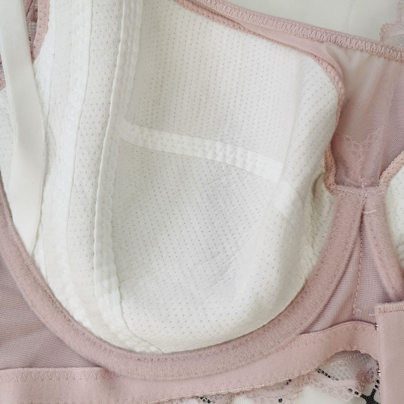 新品蚕丝哺乳文胸抹胸蕾丝喂奶内衣调整聚拢型全罩杯有钢圈软钛钢
