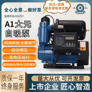 自吸水泵家用自来水抽水机管道全自动增压泵太阳能加压220V A1大元